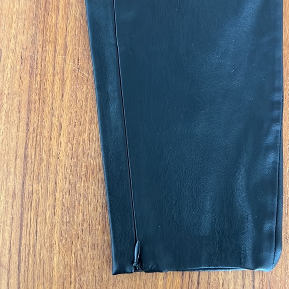 Zara Black Leather Leggings - Picture 6 of 9
